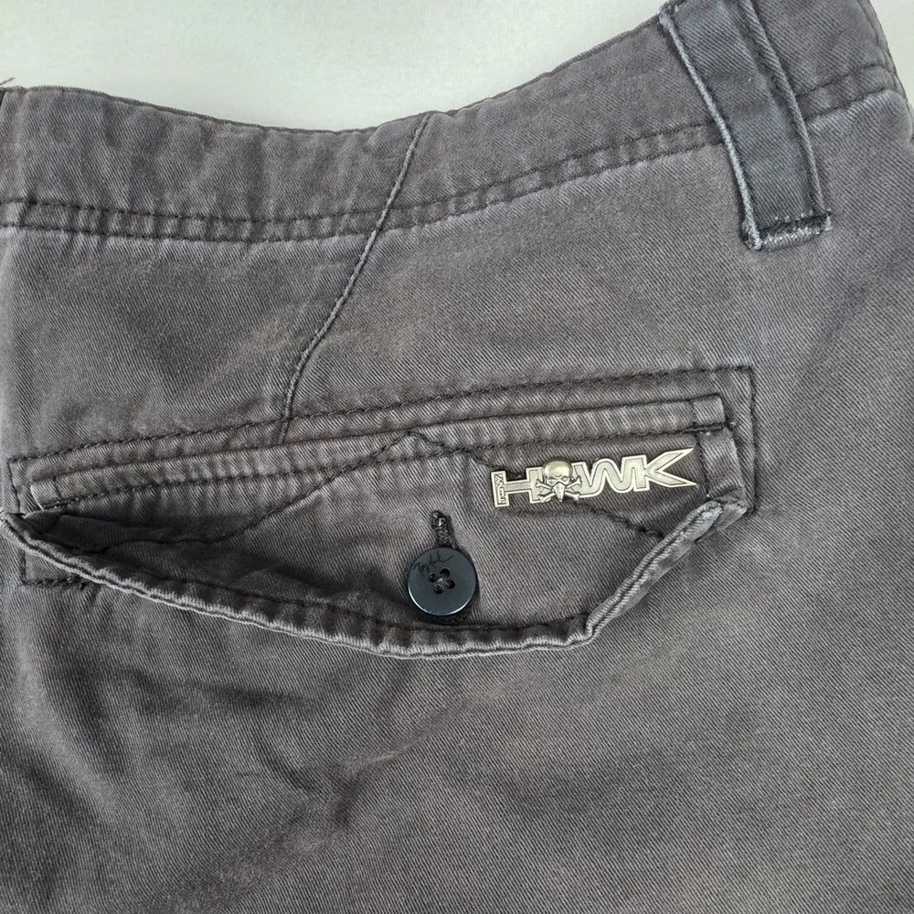 Vintage Tony Hawk Cargo Shorts Mens 38 Black Skate Casual Utility Pockets 90s